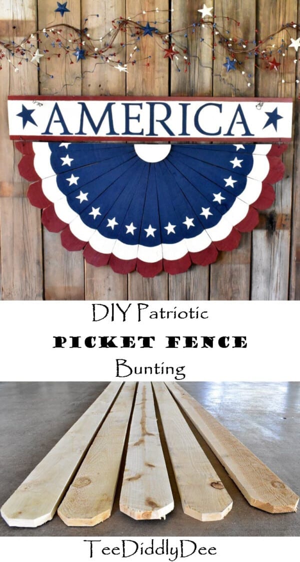 Patriotic Picket Fence Bunting