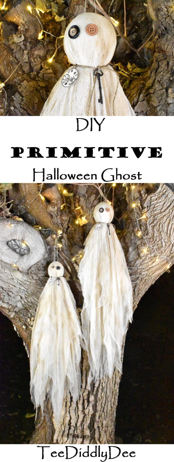 DIY Halloween Primitive Ghosts